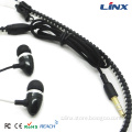 Best Stereo Metal Earphone with Zipper Factory Supplied